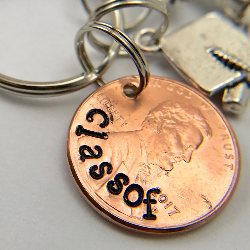 2019 Penny Charm keychain College Graduation Class of 2021 penny graduation gift penny keychain Senior Gifts for graduation high school