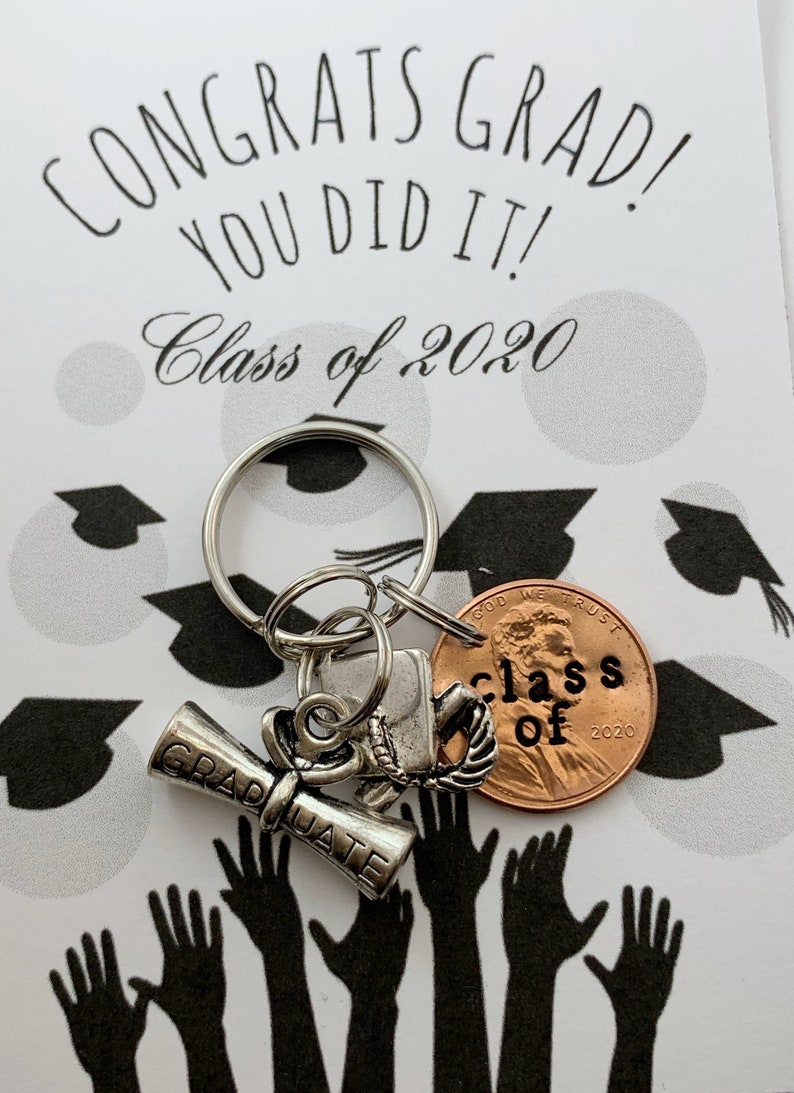 2019 Penny Charm keychain College Graduation Class of 2021 penny graduation gift penny keychain Senior Gifts for graduation high school