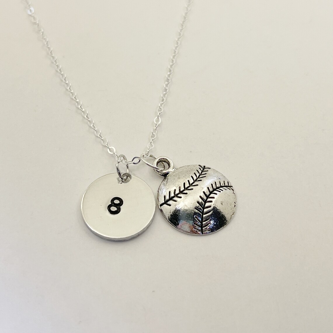Baseball Player Baseball Mom Necklace Custom Baseball Necklace Etsy