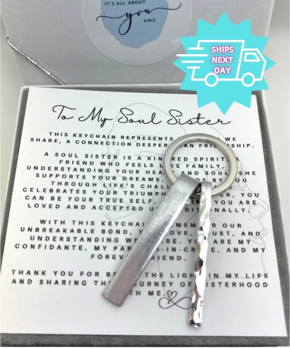 Duduboy Thick And Thin Keychain – Best Friend Friendship Gifts For Women, Long Distance BFF Jewelry – Silver & Gold Stainless Steel Keyring - View #2