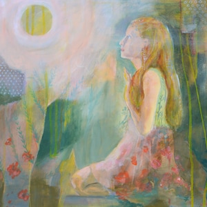 Woman Acrylic Painting, Figure painting original, Wall art