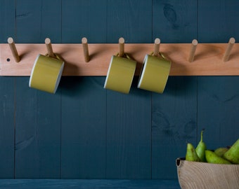 Scandi peg rail - Handmade scandi coat rack