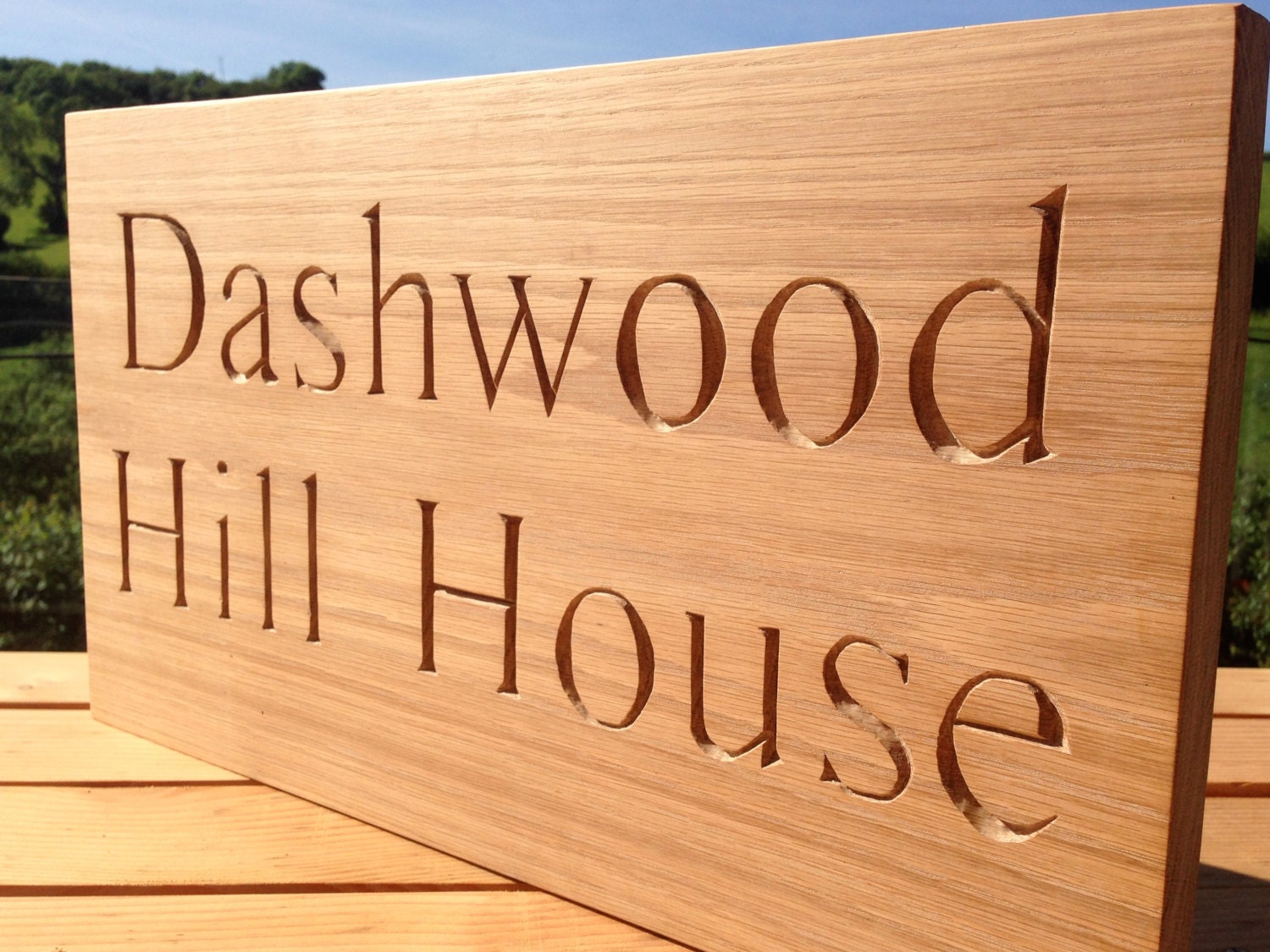 Bespoke Hand Carved Wooden House Signs Etsy