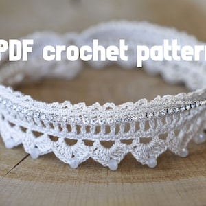 Crochet Choker Necklace Pattern: Beaded Jewelry (PDF)