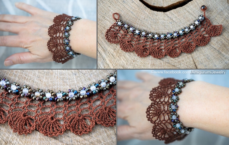PDF Crochet Pattern Crochet Bracelet Pattern Tutorial Crochet ...