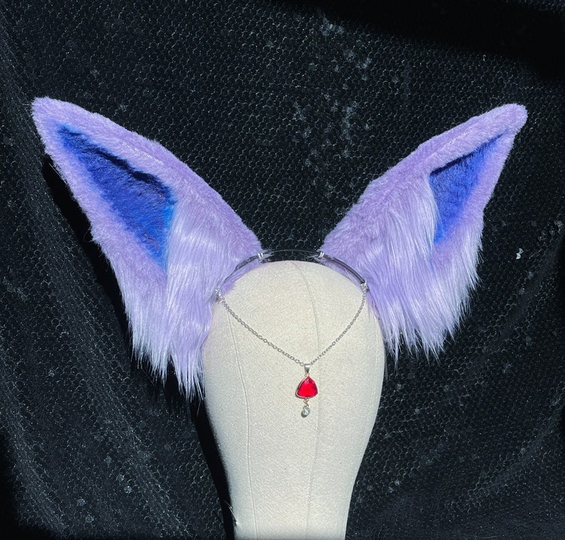 Espeon Cosplay Ears Pokémon Inspired Soft Lavender Furry Etsy