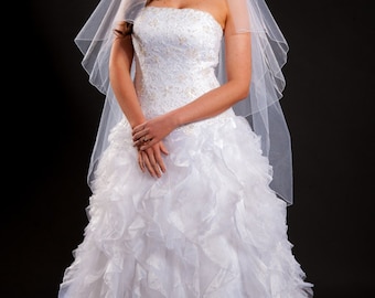 2 Layer Knee Length Veil