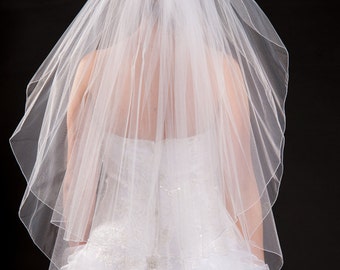 2 Layer Fingertip Length Veil