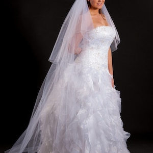 2 Layer Floor Length Veil image 1