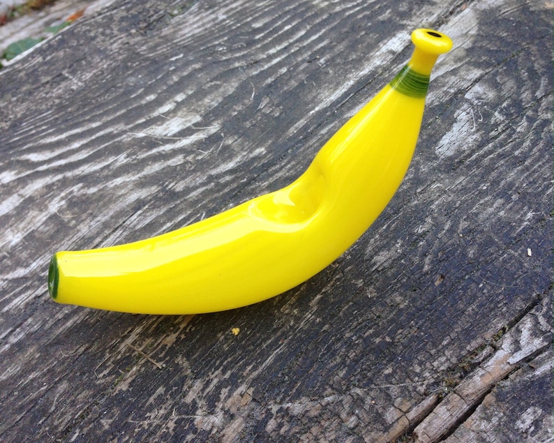 Banana Glass Pipes Pocket Pipe Smoking Bowl Original Banana Etsy UK