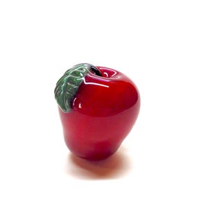 Deluxe Candy Red Apple Glass Pipe Sparkling Smoking Bowl Handcrafted Glass Smoking Pipes image 4