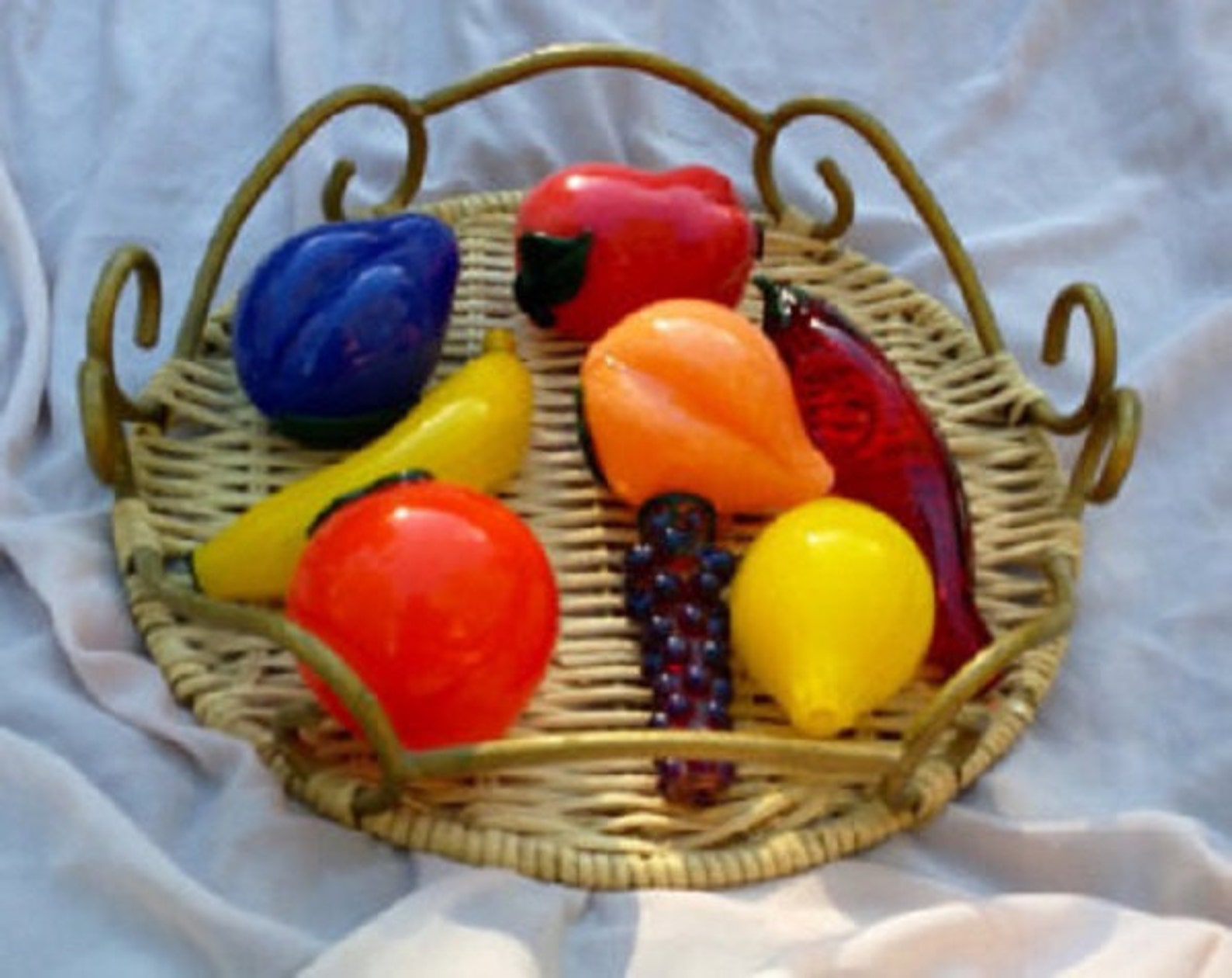 Unique Set of Glass Pipes Fruit Bowl Art Includes Peach Etsy Canada