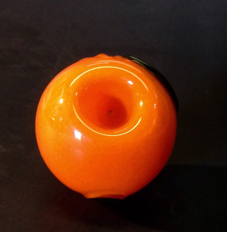 Orange Fruit Shaped Glass Pipe Glass Smoking Bowl Fruit Etsy