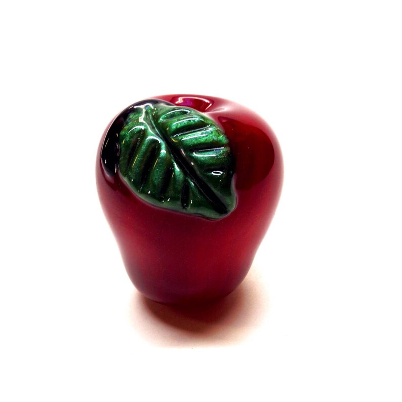 Deluxe Candy Red Apple Glass Pipe With Sparkles Smoking Bowl Etsy