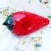 Strawberry Glass Pipes, Glass Smoking Pipe, Durable Smoking Bowl Pipe, Strawberry Pipe, Strawberry Art, Fruit Decor, Novelty Pipe 