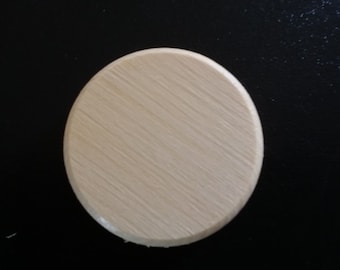 10 pack 2" Slotted Oak Wood Base for Basket Weaving.  Used to weave over Oui yogurt jars.
