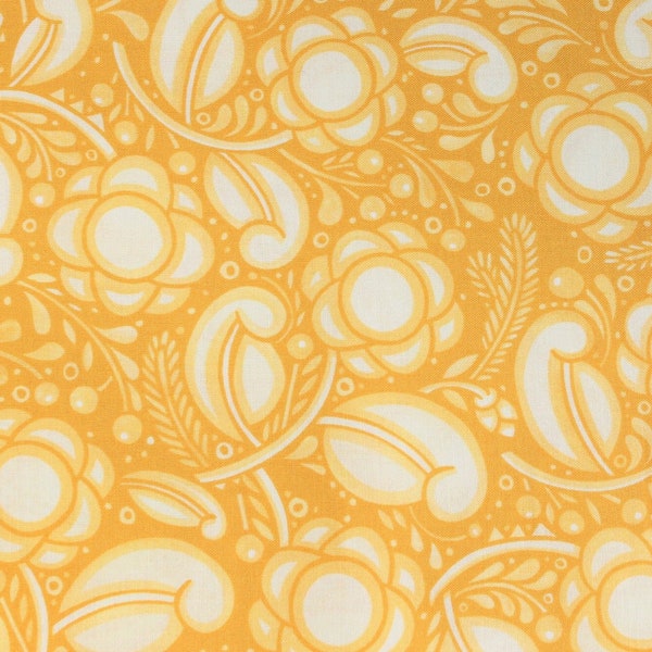 JULEN Collection Julie Paschkis Floral Coordinate Yellow Tonal Fabric - BTHY
