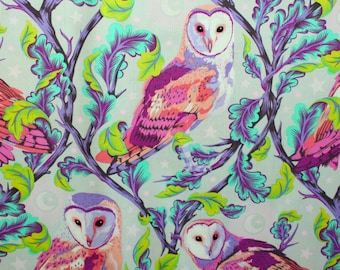 Tula Pink MOON GARDEN Night Owl Dusk Quilt Fabric - BTHY