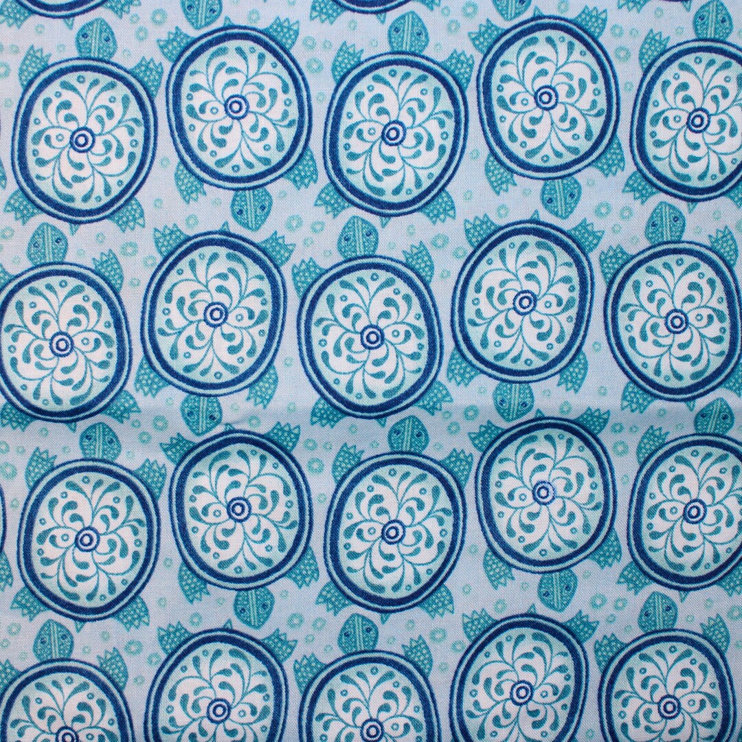 AZULI Collection Tonal Turtles Fabric BTHY - Etsy