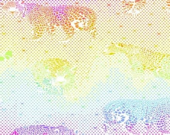 Tula Pink DAYDREAMER Mick Jaguar Passion Fruit Cotton Quilt Fabric - BTHY