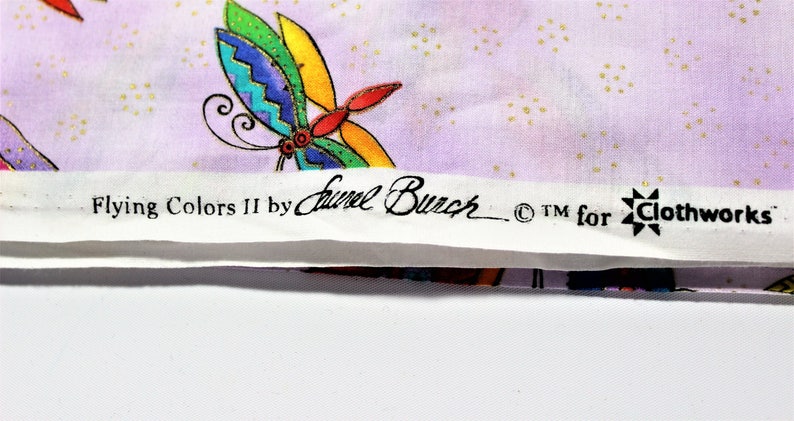 Tissu LAUREL BURCH 'Flying Colors' - 1 Yard (environ 0.91m) - Neuf - Pour Couture, Patchwork, Art Textile