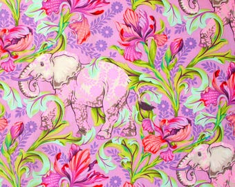Tula Pink EVERGLOW All Ears Elephants Cosmic Quilt Fabric - BTHY