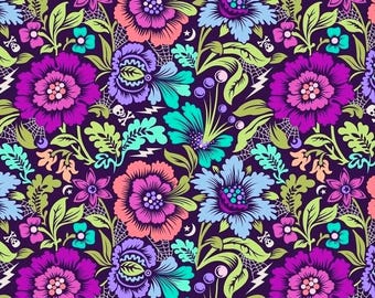 Tula Pink NIGHTSHADE Deja Vu Quilt Fabric Spider Blossom Equinox - BTHY