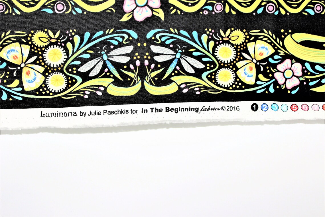 LUMINARIA Fabric Panel in Brights By Julie Paschkis For In The Etsy