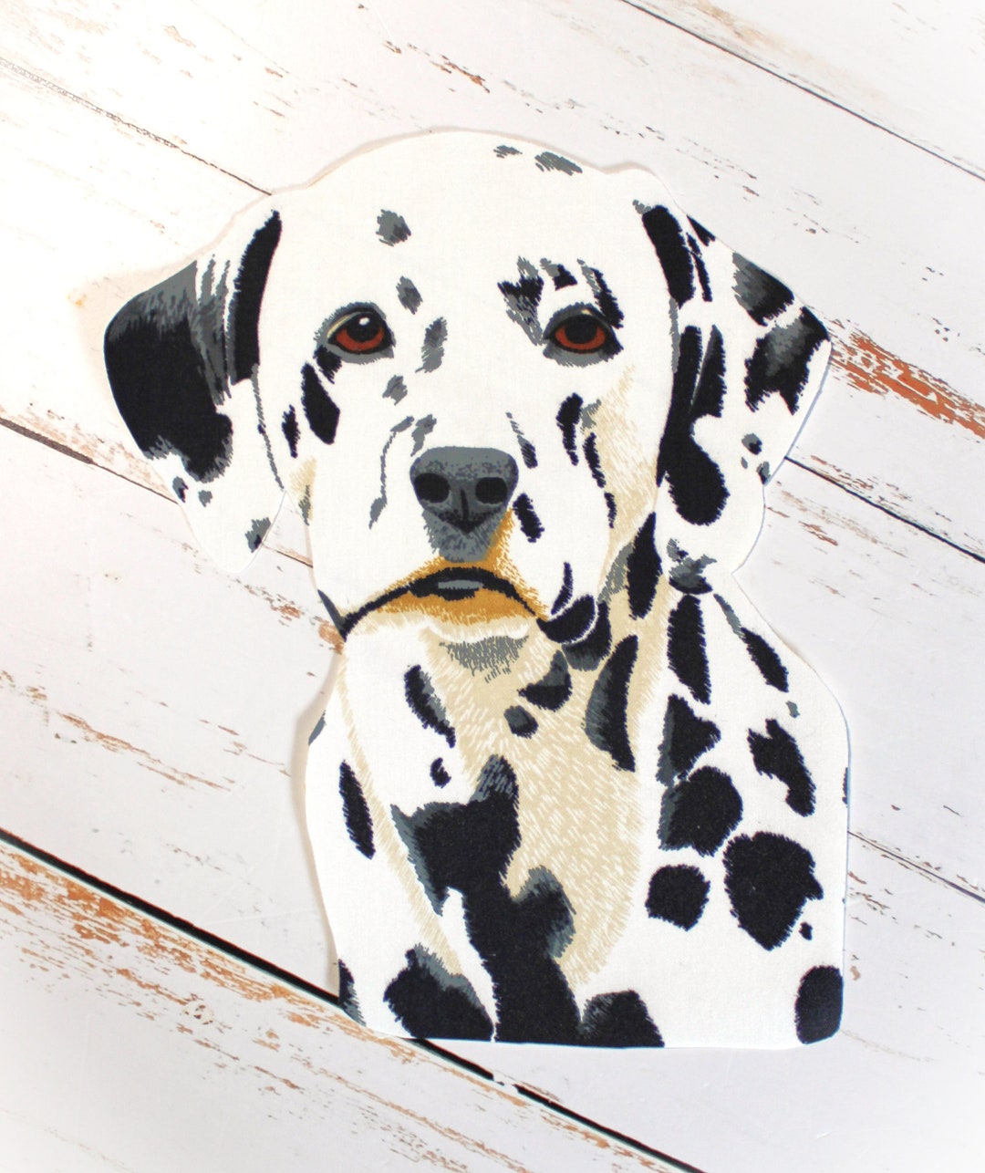 Ironon APPLIQUE DOG Dalmatian Handcut Quilt Fabric 10 Etsy
