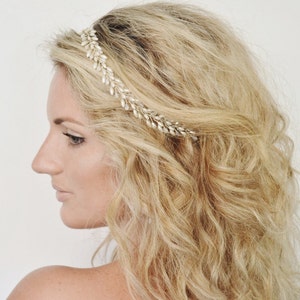 Grecian Bridal Hair Piece, Bridal Headband, Wedding Wreath, Wedding Hair Vine, Bridal Headpiece, Wedding Hair Piece, Bridal Hair Halo