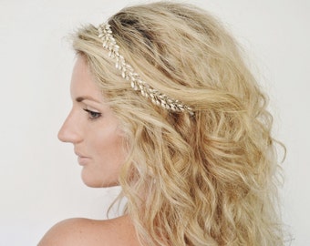 Grecian Bridal Hair Piece, Bridal Headband, Wedding Wreath, Wedding Hair Vine, Bridal Headpiece, Wedding Hair Piece, Bridal Hair Halo