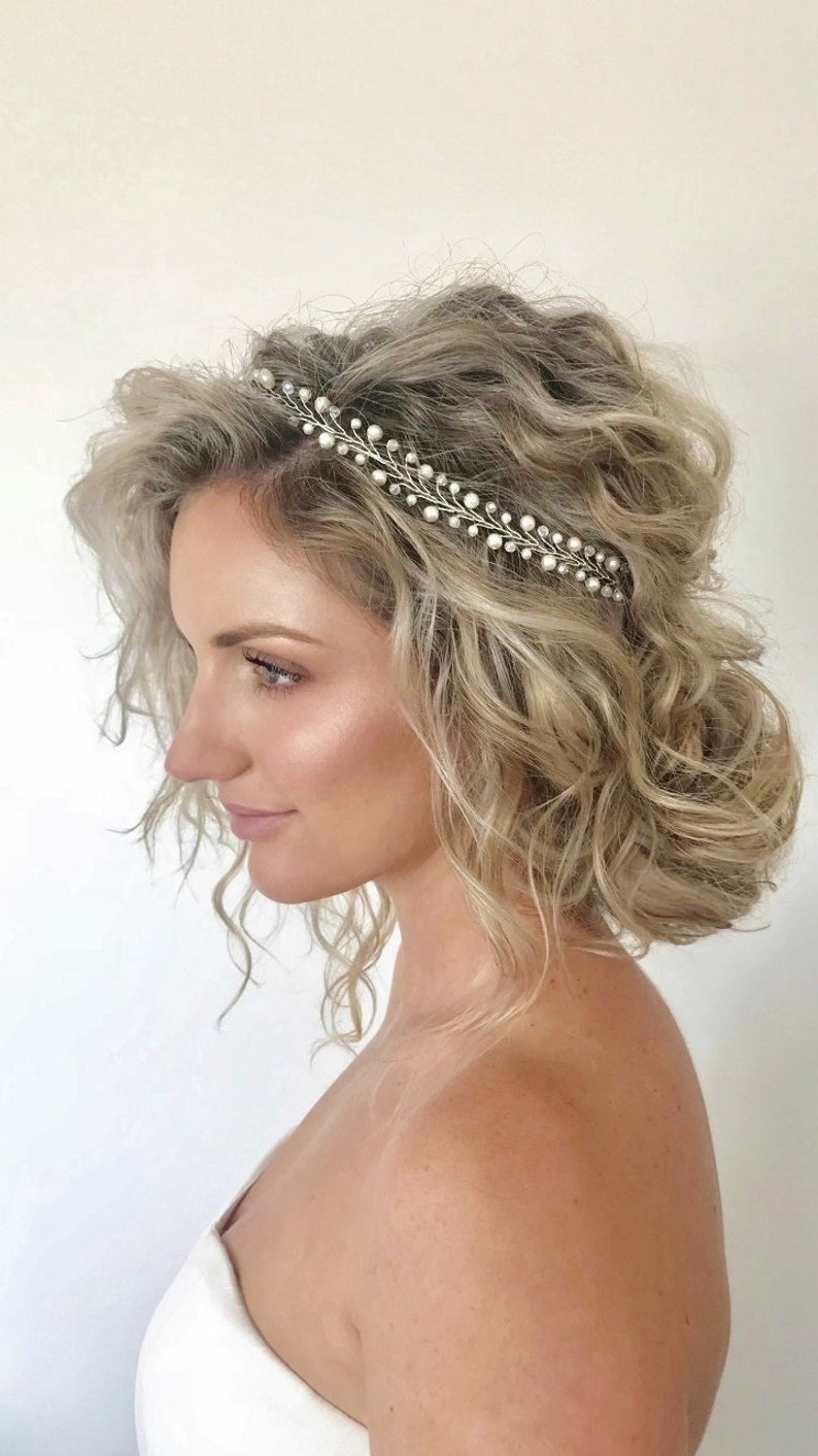 Grecian Princess Headband Beach Wedding Hair Vine Boho Hair Etsy