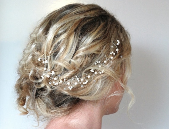 Pearl Crystal Hair Vine,wedding Hair Accessories,elegant  display picture 1