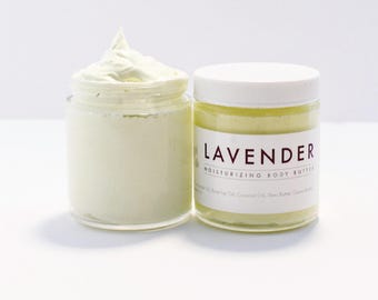 Handmade Vegan Lavender Body Butter: Natural Hydrating Moisturizer