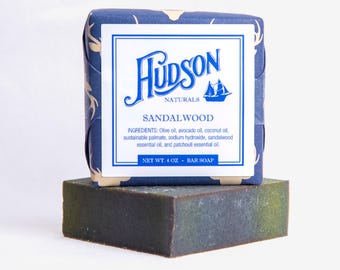 Sandalwood Soap – Handmade Cold-Process Bar, Earthy & Woody Scent, Natural Skincare