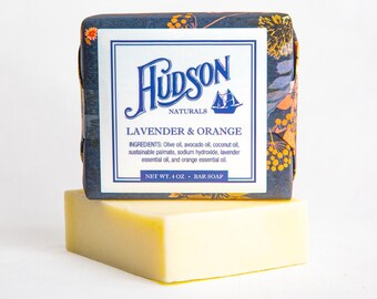 Lavender & Sweet Orange Soap – Handmade, Calming Floral, Natural Cold-Process Bar