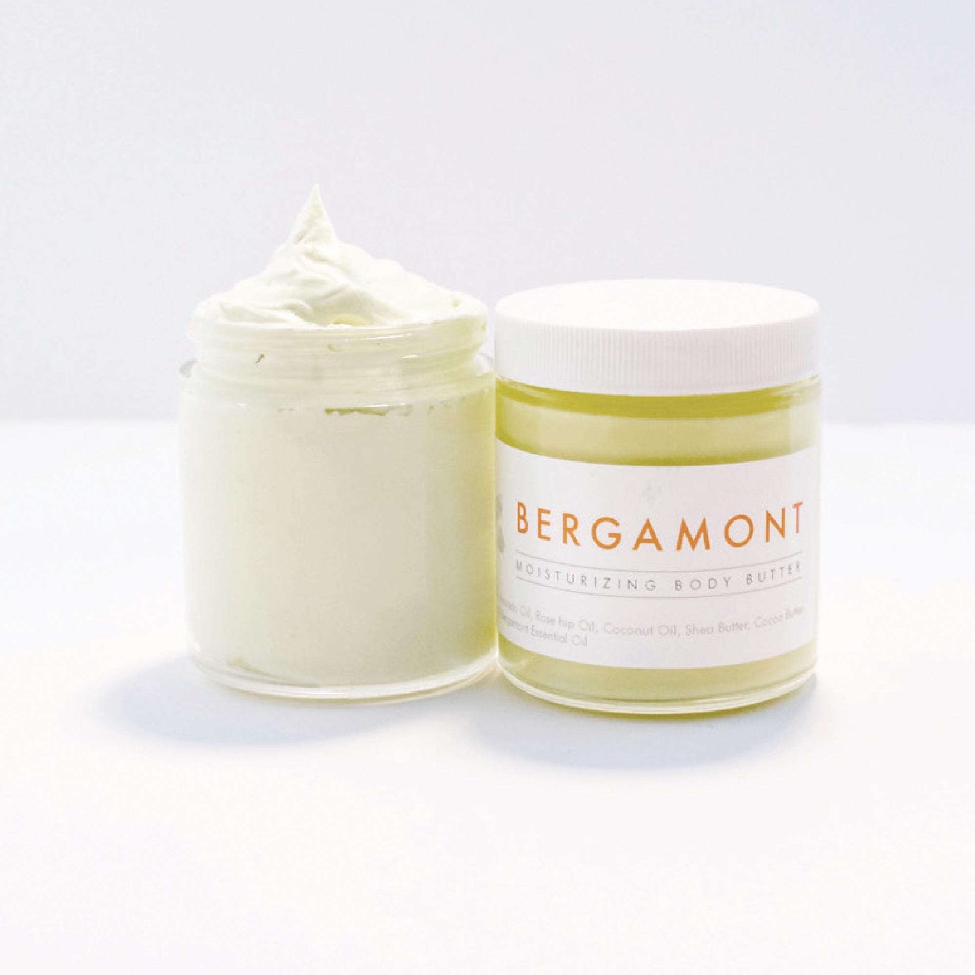 Handmade Vegan Bergamot Body Butter: Natural Grapefruit Moisturizer