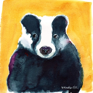 Badger greeting card