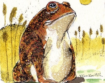 Toad greeting card