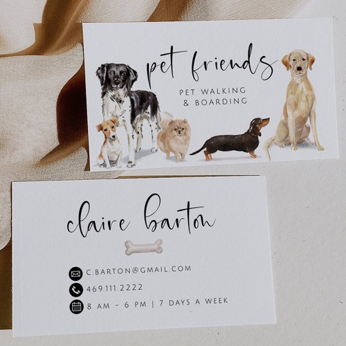 Pet Sitting Report Card Pet Sitting Business Dog Walking Etsy