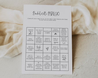 Gioco di bingo per addio al nubilato stampabile, gioco per festa di addio al nubilato, gioco digitale per addio al nubilato, divertente gioco per addio al nubilato, gioco da bar per addio al nubilato
