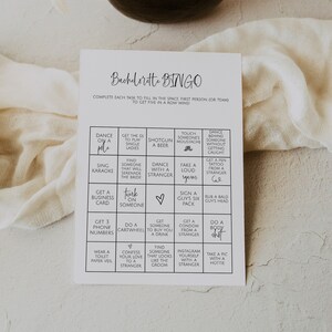 Printable Bachelorette BINGO Game, Bachelorette Party Game, Bachelorette Game Digital Download, Fun Hen Party Game, Bachelorette Bar Game