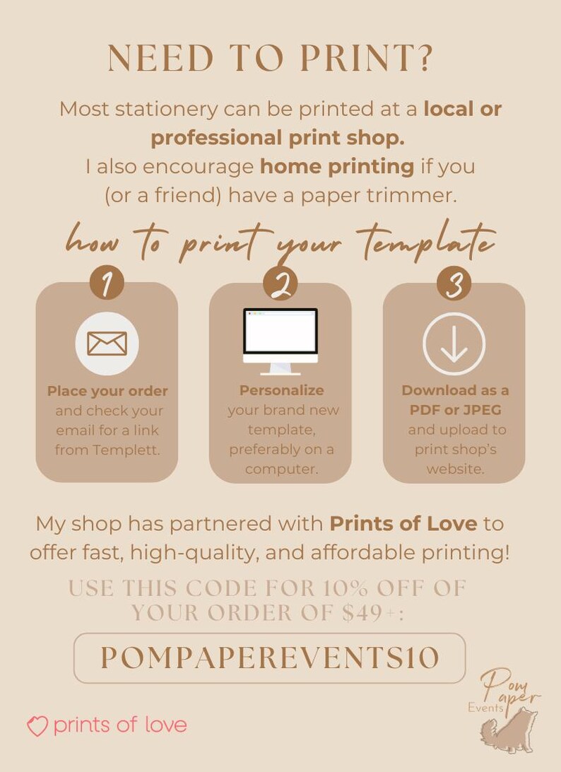 a poster with instructions on how to use a printer
