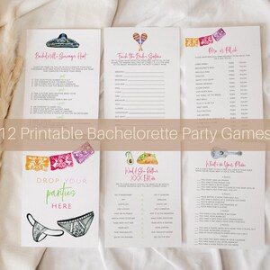 Final Fiesta Bachelorette Game Bundle, Bachelorette Party Game Kit, Mexico Bachelorette Games, Printable Bachelorette Games Instant Download