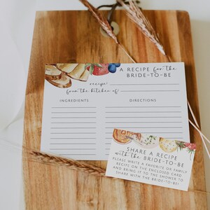 Charcuterie Recipe Card Template, Grazing Board Bridal Shower, Printable Shower Recipe Card, Bridal Shower Game, Wine and Cheese, C4