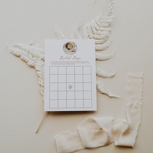 Bridal BINGO Game, Love is Brewing, Coffee Bridal Shower, Printable Bridal Shower Game, Bridal Shower Gift BINGO, Fun Bridal Shower Game, B3