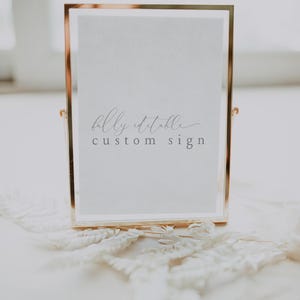 ARLO Dusty Blue Custom Sign Template, Minimalist Baby Shower, Boy Baby Shower, Dusty Blue Baby Shower Decor, Printable Baby Shower Sign
