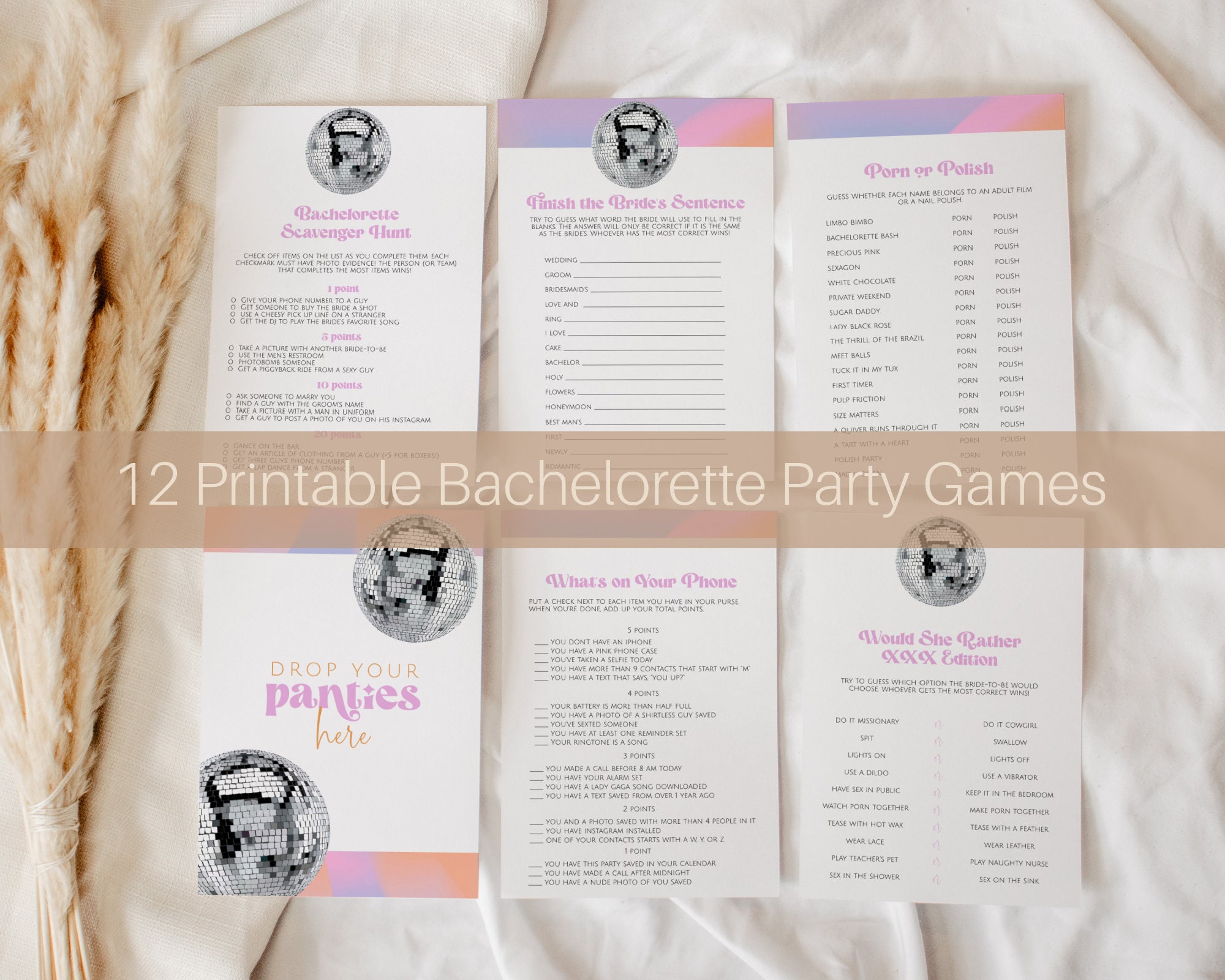 Japanese Uniform Xxx - Last Disco Bachelorette Game Bundle Bachelorette Party Kit - Etsy Hong Kong