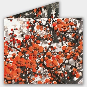 iWallet Pflaumenblüte, Tyvek Portemonnaie, Brieftasche, Portemonnaie, Brieftasche, Brieftasche, Brieftasche, Brieftasche, Portemonnaie bunt