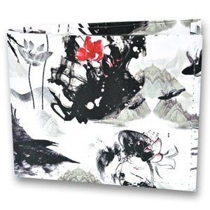 Chinese Ink Wash Painting , 100% Handmade, Tyvek Wallet, Wallets, Original, Wallet, Bifold Wallet, Slimfold, Personalized Gifts,Personalized